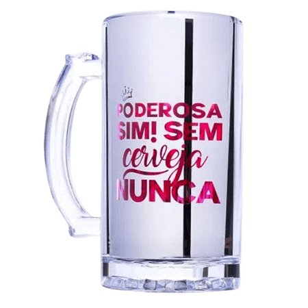 Caneca de Vidro Poderosa 450 ml Eletrostática