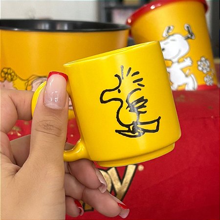 Caneca Snoopy Woodstock Mini Tina