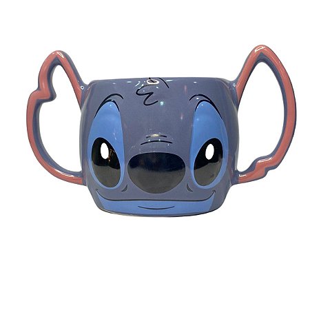 Caneca Stitch 3D Disney Alça Dupla 450 ml Formato