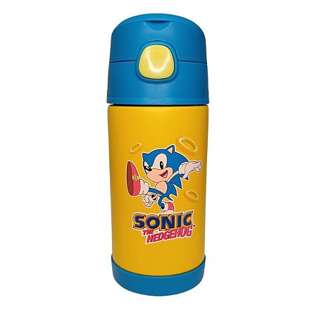 Garrafa Cantil Click Com Canudo Super Mario Bros Nintendo 300ML