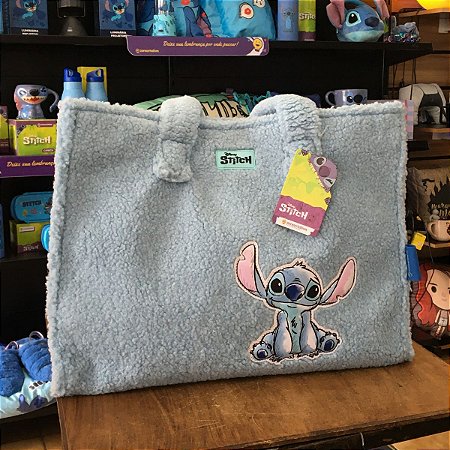 Bolsa Sacola Stitch Pelúcia