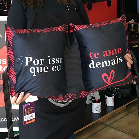 Almofada A Medida do Amor Carta Laço