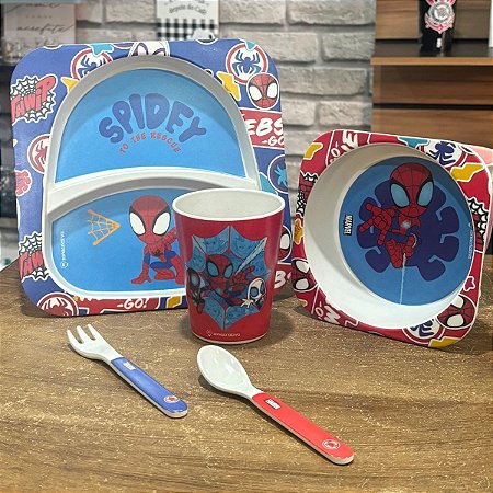 Kit Homem Aranha Breakfast Infantil