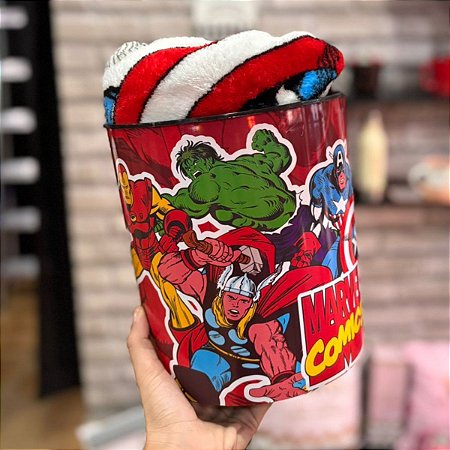 Kit Balde e Manta Marvel
