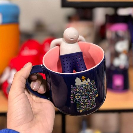 Caneca Snoopy com Infusor