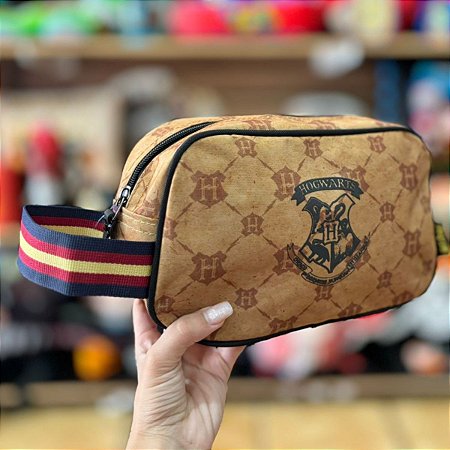 Necessaire Harry Potter Hogwarts Marrom