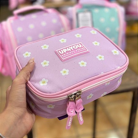 Estojo Floral Lilás Baú