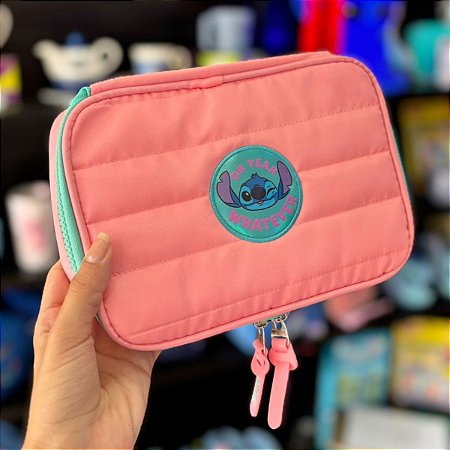 Estojo Box Stitch Salmão