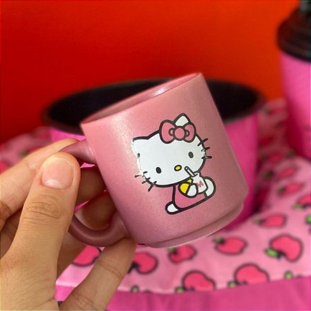 Caneca Hello Kitty Rosa Mini Tina