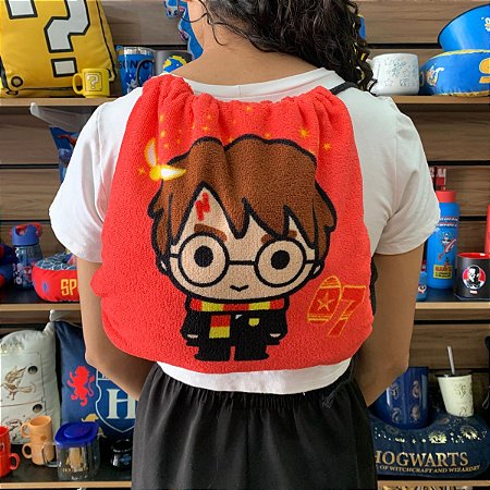 Toalha de Praia e Sacola Harry Potter 2 em 1