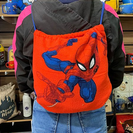 Toalha de Praia e Sacola Homem Aranha 2 em 1