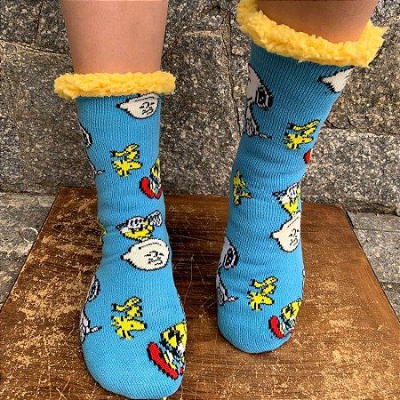 Meia Pantufa Snoopy Cozy