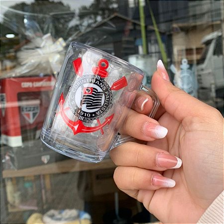 Xícara Corinthians Fiel Até o Fim