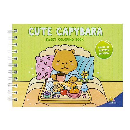 Capivara Fofa – Livro para Colorir