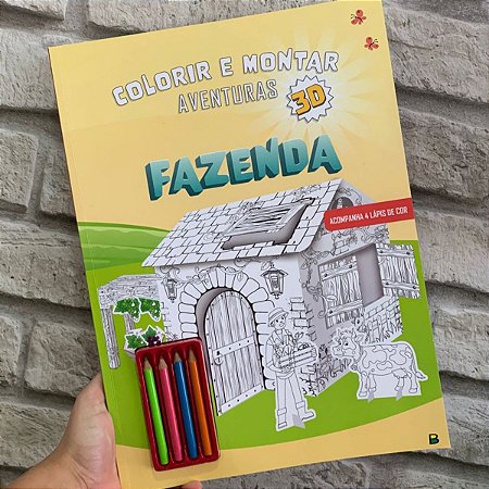 Colorir e Montar Fazenda