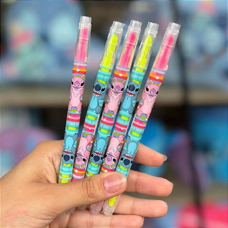 Marcador com 2 Pontas Stitch Fluorescente