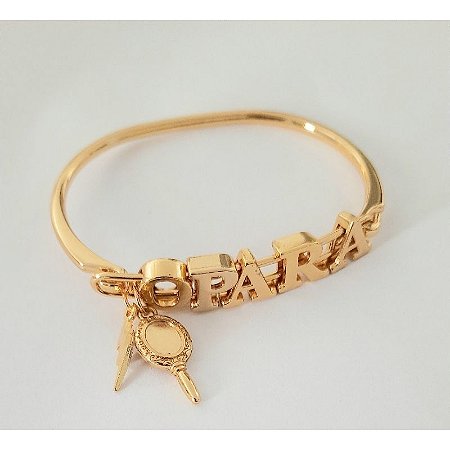 Bracelete Folheado Oxum Opará Umbanda Candomblé