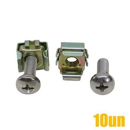 Kit Porca Gaiola 10 unidades