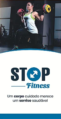 Folder Stop Fitness - Mulher - 50 unidades