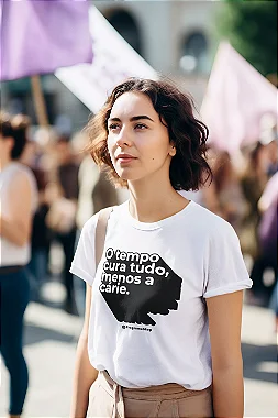 Camiseta Educativa - O tempo cura tudo, menos a cárie