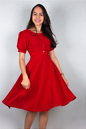 Vestido de Linho Helena Marsala
