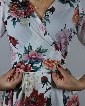 Vestido Transpassado Chiara Branco