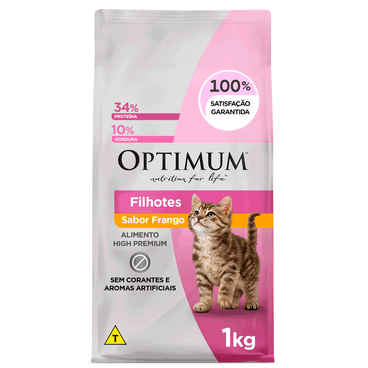 Ração Optimum para Gatos Filhotes Frango 1 kg