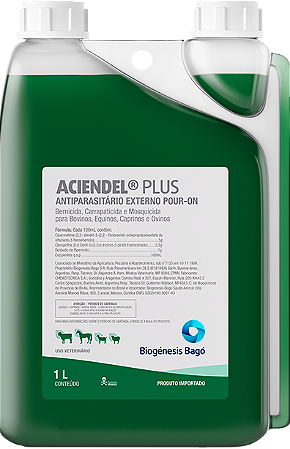 ACIENDEL P.O. PREMIUM 1 Litro (Pour-On)