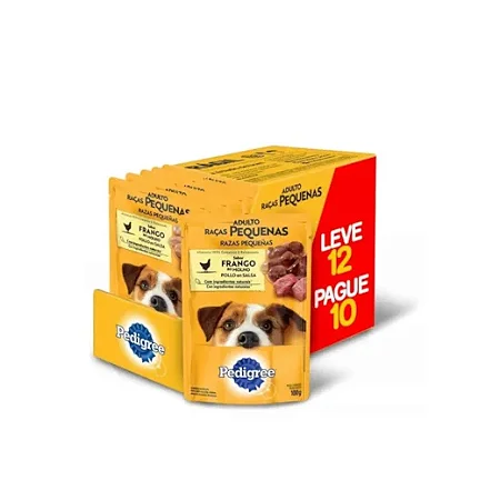 Pedigree Sache Adulto Raca Peq Frango Pague10 Leve12