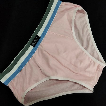 CUECA SLIP ROSA ALGODÃO
