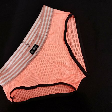 CUECA SLIP ROSA SEMITRANSPARENTE