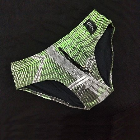 SUNGA SLIP ESTAMPADA VERDE