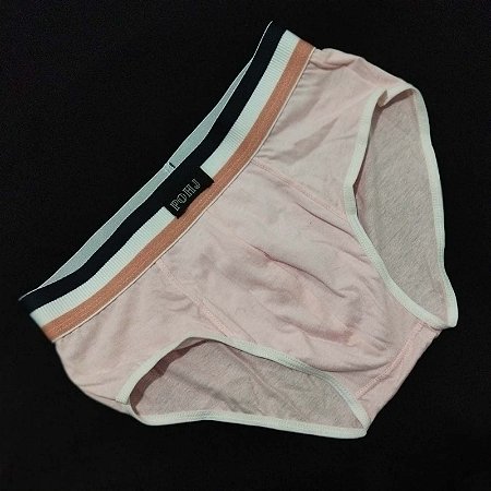CUECA SLIP ROSA ALGODÃO