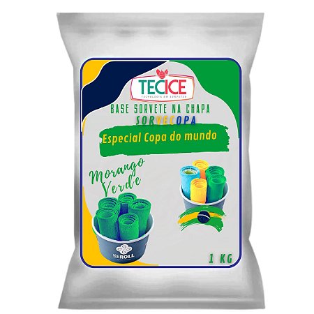 Base na Chapa Morango Verde - Sorvecopa