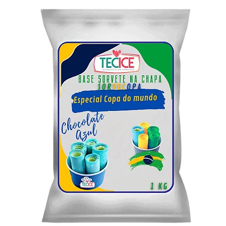 Base na Chapa Chocolate Branco Azul - Sorvecopa