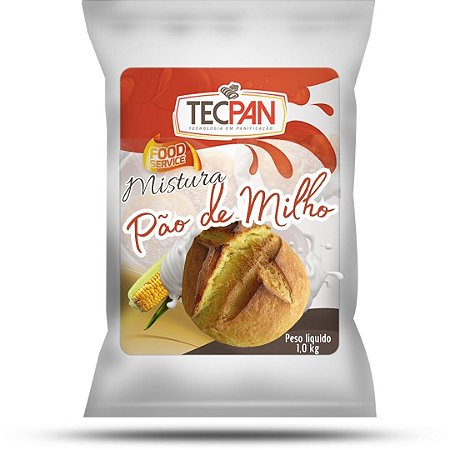 Pão de Milho Pre mistura pronta Tecpan - Tecsabor