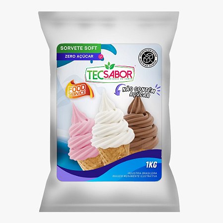 Sorvete Soft Zero Açúcar