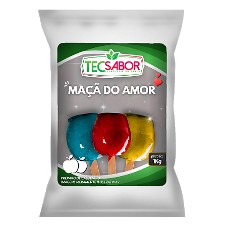 Maçã do Amor base pronta para preparo