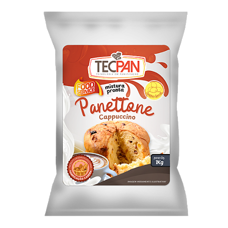 Panettone Cappuccino Mistura Pronta 1kg - Tecsabor