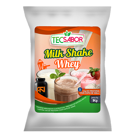 Milk Shake com Whey Protein Sabores - Tecsabor