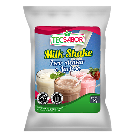 Milk Shake Zero Lactose e Zero Açúcar - Tecsabor
