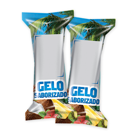 Embalagens Gelo Saborizado SEM IMPRESSÃO DE SABOR - 200 unidades
