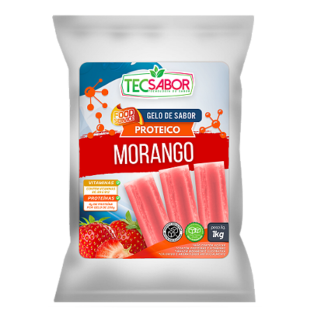Gelo de Sabor Proteico - com Vitaminas e Proteína