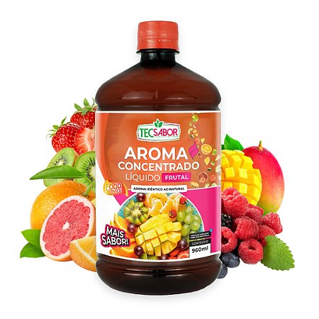 Aroma Líquido Frutal Concentrado Alimentício Industrial Sabores Diversos