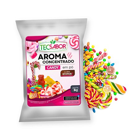Aroma Pó Candy Concentrado Alimentício Industrial Sabores Diversos