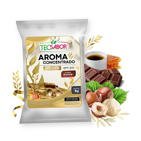 Aroma Pó Golden Concentrado Alimentício Industrial Sabores Diversos