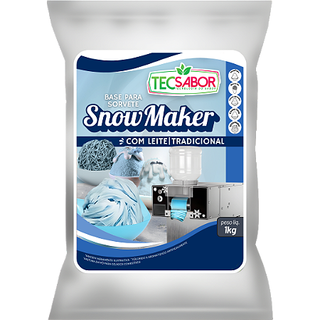 Base para Sorvete Snowmaker com Leite 1kg