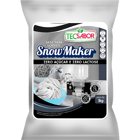 Base para Sorvete Snowmaker Zero Açúcar e Zero Lactose 1kg