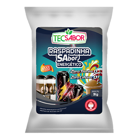 Raspadinha Sabor Energético Zero Cafeína e Zero Taurina 1 kg