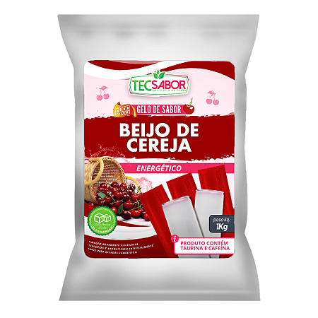 Gelo de Sabor Energético Beijo de Cereja 50L